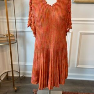 Mechant Orange Knit Dress